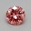 0.37 Ct. Fancy Vivid Pink Round Lab Grown Diamond
