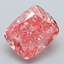 2.28 Ct. Fancy Vivid Pink Cushion Lab Grown Diamond