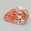 0.72 Ct. Fancy Intense Pink Pear Lab Grown Diamond