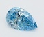 1.2 Ct. Fancy Vivid  Blue Pear Lab Grown Diamond