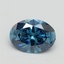 1.20 Ct. Fancy Vivid Blue Oval Lab Grown Diamond
