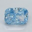 2.08 Ct. Fancy Vivid Blue Cushion Lab Grown Diamond