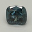 2.68 Ct. Fancy Deep Greenish Blue Cushion Lab Grown Diamond