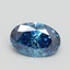 1.00 Ct. Fancy Vivid Blue Oval Lab Grown Diamond