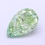 1.35 Ct. Fancy Vivid  Green Pear Lab Grown Diamond