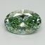 1.66 Ct. Fancy Vivid Pacific Green Oval Lab Grown Diamond