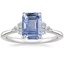 18K White Gold Melody Diamond Ring, smalltop view