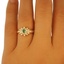 The Milly Ring, smalltop view on a hand