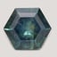 6.0mm  Blue  Hexagon   Sapphire