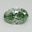 1.28 Ct. Fancy Vivid Pacific Green Oval Lab Grown Diamond