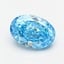 2.57 Ct. Fancy Vivid Blue Oval Lab Grown Diamond