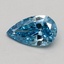0.50 Ct. Fancy Vivid Blue Pear Lab Grown Diamond