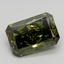 3.98 Ct. Fancy Vivid  Green Radiant Lab Grown Diamond