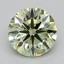 1.06 Ct. Fancy Intense  Green Round Lab Grown Diamond