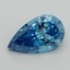 1.53 Ct. Fancy Vivid Blue Pear Lab Grown Diamond