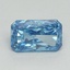 0.83 Ct. Fancy Vivid Malibu Blue Radiant Lab Grown Diamond