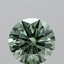 3.09 Ct. Fancy Vivid Green Round Lab Grown Diamond