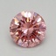 0.42 Ct. Fancy Vivid Pink Round Lab Grown Diamond