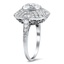 The Welbeck Ring, smalltop view on a hand