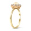 The Celinda Ring, smalltop view on a hand