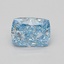 1.50 Ct. Fancy Vivid Blue Cushion Lab Grown Diamond