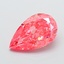 2.57 Ct. Fancy Vivid  Pink Pear Lab Grown Diamond