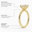 18K Yellow Gold Sydney Perfect Fit Hidden Halo Diamond Ring, smallinfographic