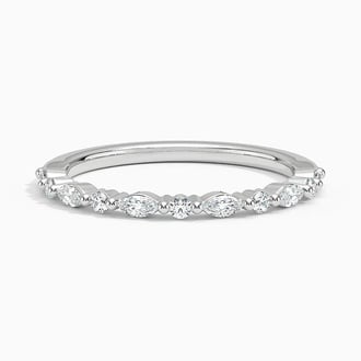 Unique Round and Marquise Diamond Band