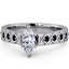 Custom Celtic Ring with Black Diamond Accents