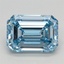 1.59 Ct. Fancy Intense Blue Emerald Lab Grown Diamond