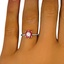 The Forseti Ring, smalltop view on a hand