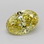 1.71 Ct. Fancy Intense Yellow Oval Lab Grown Diamond
