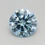 0.50 Ct. Fancy Vivid Blue Round Lab Grown Diamond