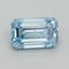 1.00 Ct. Fancy Vivid Blue Emerald Lab Grown Diamond