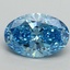 2.09 Ct. Fancy Vivid Blue Oval Lab Grown Diamond