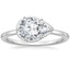 18K White Gold Dakota Ring, smalltop view