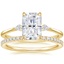 18K Yellow Gold Cometa Diamond Ring with Luxe Ballad Diamond Ring (1/4 ct. tw.)