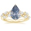 18K Yellow Gold Amaranta Diamond Ring (1/2 ct. tw.), smalltop view