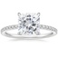 18K White Gold Perfect Fit Three-Quarter Diamond Ring (1/4 ct. tw.), smalltop view