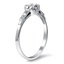 The Aaida Ring, smalltop view on a hand
