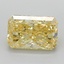 1.50 Ct. Fancy Vivid Yellow Radiant Lab Grown Diamond
