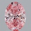 1.55 Ct. Fancy Vivid Pink Oval Lab Grown Diamond