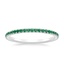 18K White Gold Luxe Ballad Emerald Ring, smalltop view