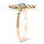 The Cadiz Ring, smalltop view on a hand