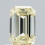 0.74 Ct. Fancy Yellow Emerald Lab Grown Diamond
