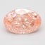3.08 Ct. Fancy Vivid Pink Oval Lab Grown Diamond