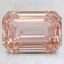 3.07 Ct. Fancy Intense Orangy Pink Emerald Lab Grown Diamond