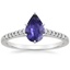 18K White Gold Sonora Diamond Ring, smalltop view