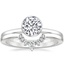 Platinum Noemi Ring with Lunette Diamond Ring