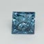 1.03 Ct. Fancy Vivid Blue Princess Lab Grown Diamond
